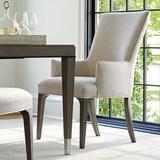 Lexington Ariana Bellamy Arm Chair Upholstered/Fabric in Brown/Gray, Size 40.0 H x 24.0 W x 28.0 D in | Wayfair 732-883-01