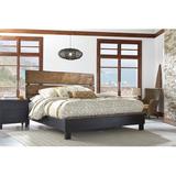 Panama Jack Home Big Sur Low Profile Standard Bed Wood in Black/Brown, Size 56.0 H x 85.0 W x 92.0 D in | Wayfair 120-260C