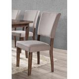 Ophelia & Co. Kenna Side chair in Antique Natural Oak Wood/Upholstered in Brown, Size 38.0 H x 22.0 W x 18.0 D in | Wayfair OPCO5793 44540237