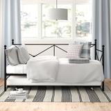 Red Barrel Studio® Crafton Twin Daybed w/ Trundle Metal in Black, Size 42.0 H x 81.75 W x 42.0 D in | Wayfair THRE6763 30506286