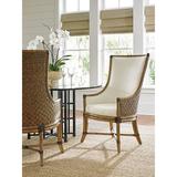Tommy Bahama Home Twin Palms Dining Chair Wood/Upholstered/Fabric in Brown, Size 45.5 H x 28.5 W x 31.0 D in | Wayfair 01-0558-885-01