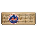 "New York Mets Wood Print Wireless USB Keyboard"