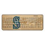 "Seattle Mariners Wood Print Wireless USB Keyboard"