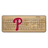 "Philadelphia Phillies Wood Print Wireless USB Keyboard"