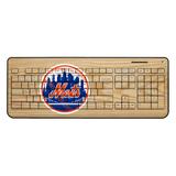 New York Mets Wood Print Wireless USB Keyboard