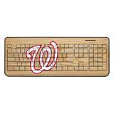 Washington Nationals Wood Print Wireless USB Keyboard