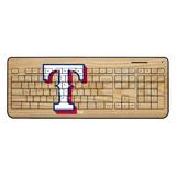 Texas Rangers Wood Print Wireless USB Keyboard