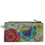 Anna by Anuschka Organizer Wallet Multi No Size Leather,Polyester