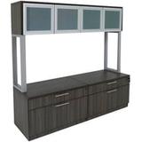 Double Box/Lateral Credenza w/Hutch