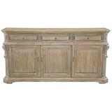 Bernhardt Campania 76.13" Wide 3 Drawer Oak Wood Sideboard Wood in Brown, Size 38.0 H x 76.13 W x 20.0 D in | Wayfair 370132