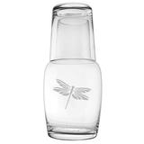 August Grove® Cornwell Dragonfly Night 2 Piece Wine Decanter Set Glass, Size 9.25 H x 4.0 W in | Wayfair AGTG3390 42772146