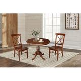 August Grove® Adelmar 3 - Piece Extendable Solid Wood Dining Set Wood in Brown, Size 30.0 H in | Wayfair C07F10A0BB6B4D7486B5DB9C086C8D0E