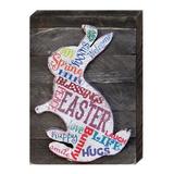 Designocracy Easter Bunny Wall Decor Wood in Brown, Size 8.0 H x 6.0 W x 2.0 D in | Wayfair 98717