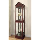 Astoria Grand Ballycastle Lighted Curio Cabinet Wood in Brown, Size 76.38 H x 18.88 W x 10.63 D in | Wayfair ARGD2349 42585031