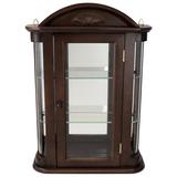 Astoria Grand Pascual Wall Mounted Curio Cabinet Wood in Brown/Red/White, Size 22.0 H x 15.5 W x 5.5 D in | Wayfair ARGD1343 42008052