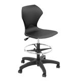 Marco Group Inc. Apex Series Drafting Chair in Gray/Black, Size 28.0 H in | Wayfair 38203-32BK-ABK