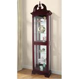 Astoria Grand Hamilton Lighted Curio Cabinet Wood in Brown, Size 74.25 H x 21.0 W x 10.0 D in | Wayfair ARGD2346 42585019