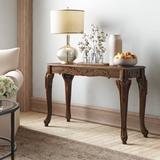 Lark Manor™ Aliese 48" Solid Wood Console Table Wood in Brown/Red, Size 29.5 H x 48.0 W x 17.0 D in | Wayfair D8F9B21E698641F0925F04A33A0F53F1
