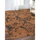 Lark Manor™ Hollander Hand-Knotted Wool Area Rug Wool in Brown, Size 96.0 W x 0.75 D in | Wayfair 8CF7C4242BD4487CAFAE6B8F08FA1BC9