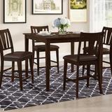 Lark Manor™ Gee 5 Piece Dining Set Wood/Upholstered Chairs in Brown | Wayfair DBYH6245 37414637