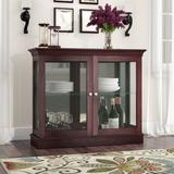 Charlton Home® Grantham Floor Standing Curio Cabinet Wood in Brown, Size 30.0 H x 36.0 W x 12.0 D in | Wayfair 43F3F5A1CE8A4736BCF1586091E2F9A3
