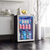 Danby 95 Can Freestanding Beverage Refrigerator Glass, Size 27.125 H x 17.5 W x 19.687 D in | Wayfair DBC026A1BSSDB