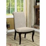 Darby Home Co Aric Upholstered Side Chair in Beige Upholstered in Brown, Size 43.63 H x 32.75 W x 23.38 D in | Wayfair DRBH2952 44337006