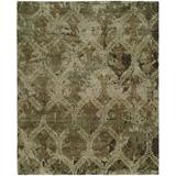 Brown Area Rug - Darby Home Co Chelsea Damask Hand-Knotted Wool Area Rug Wool in Brown, Size 96.0 W x 0.5 D in | Wayfair DRBH4172 45196641