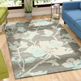 Brown/Gray Area Rug - Winston Porter Coleman Hand-Tufted WoolGray/Turquoise Area Rug Wool in Brown/Gray, Size 72.0 W x 0.63 D in | Wayfair