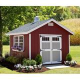 EZ-Fit Sheds Homestead 10 ft. W x 12 ft. D Wood Storage Shed in Brown, Size 123.0 H x 120.0 W x 144.0 D in | Wayfair 10X12EZKITHO