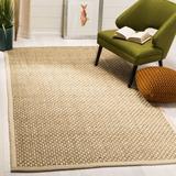 White Area Rug - Rosecliff Heights Chagoya Bamboo Slat/Seagrass Natural/Beige Area Rug Bamboo Slat & Seagrass in White | Wayfair