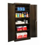 Hallowell 1 - Shelf Storage Cabinet Stainless Steel in Black, Size 78.0 H x 48.0 W x 18.0 D in | Wayfair 845W18A-ME