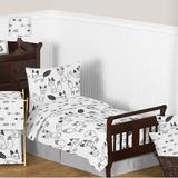 Sweet Jojo Designs Fox 5 Piece Toddler Bedding Set Polyester in Black | Wayfair Fox-BK-WH-Tod