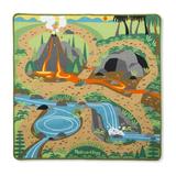 Melissa & Doug Prehistoric Playground Dinosaur Nap Mat in Blue/Brown/Green, Size 36.0 W in | Wayfair 9427