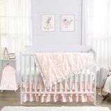 Sweet Jojo Designs Amelia 4 Piece Crib Bedding Set Cotton in Pink/White/Yellow | Wayfair Amelia-Crib-4
