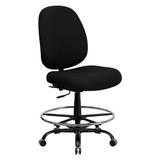Latitude Run® Buster Drafting Chair Upholstered, Metal in Black, Size 44.5 H x 29.5 W x 30.5 D in | Wayfair LATT7033 38560818
