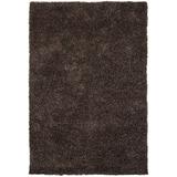 Brown/Gray Indoor Area Rug - Loon Peak® Marlys Hand Woven Black/Gray Area Rug Polyester in Brown/Gray, Size 156.0 H x 108.0 W x 0.75 D in | Wayfair