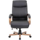 Lorell Executive Chair Upholstered in Black, Size 14.96 W x 25.79 D in | Wayfair 69533