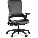 Lorell Serenity Task Chair Upholstered in Black, Size 39.5 H x 28.38 W x 27.5 D in | Wayfair LLR59529
