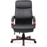 Lorell Executive Chair Upholstered in Black/Brown, Size 14.96 W x 25.79 D in | Wayfair 69532