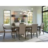 Lexington Ariana Chateau 7 - Piece Extendable Dining Set Wood/Upholstered Chairs in Brown/Gray, Size 29.5 H in | Wayfair
