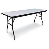 McCourt Manufacturing Rectangular Folding Table Metal in Gray, Size 30.0 H x 72.0 W x 18.0 D in | Wayfair 70005LGG
