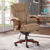 La-Z-Boy MacKenzie Premier Executive Chair Upholstered in Brown/Red, Size 46.0 H x 26.5 W x 32.5 D in | Wayfair 45835