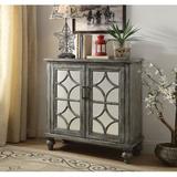 One Allium Way® Pulcova Accent Cabinet Wood in Brown/Gray, Size 37.0 H x 36.0 W x 14.0 D in | Wayfair D939FD9A000444A9937FBBC5D1F58B56
