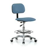 Perch Chairs & Stools Drafting Chair Aluminum/Upholstered in Gray, Size 30.5 H x 24.0 W x 24.0 D in | Wayfair LBBAC2-BCO-FR