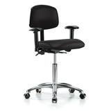 Perch Chairs & Stools Drafting Chair Aluminum/Upholstered in Black, Size 32.0 H x 24.0 W x 24.0 D in | Wayfair MLTKC2-BBL