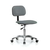 Perch Chairs & Stools Drafting Chair Aluminum/Upholstered in Gray, Size 27.5 H x 24.0 W x 24.0 D in | Wayfair LBBAC1-BCIF