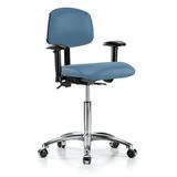Perch Chairs & Stools Drafting Chair Aluminum/Upholstered in Blue, Size 32.0 H x 24.0 W x 24.0 D in | Wayfair MLTKC2-BCO