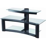 Opera TV Stand for TVs up to 60" Glass, Size 23.5 H x 52.0 W x 20.9 D in | Wayfair SAV050BK