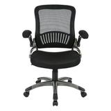 Office Star Products Mesh Task Chair Wood/Upholstered in Brown | Wayfair EM35207-3